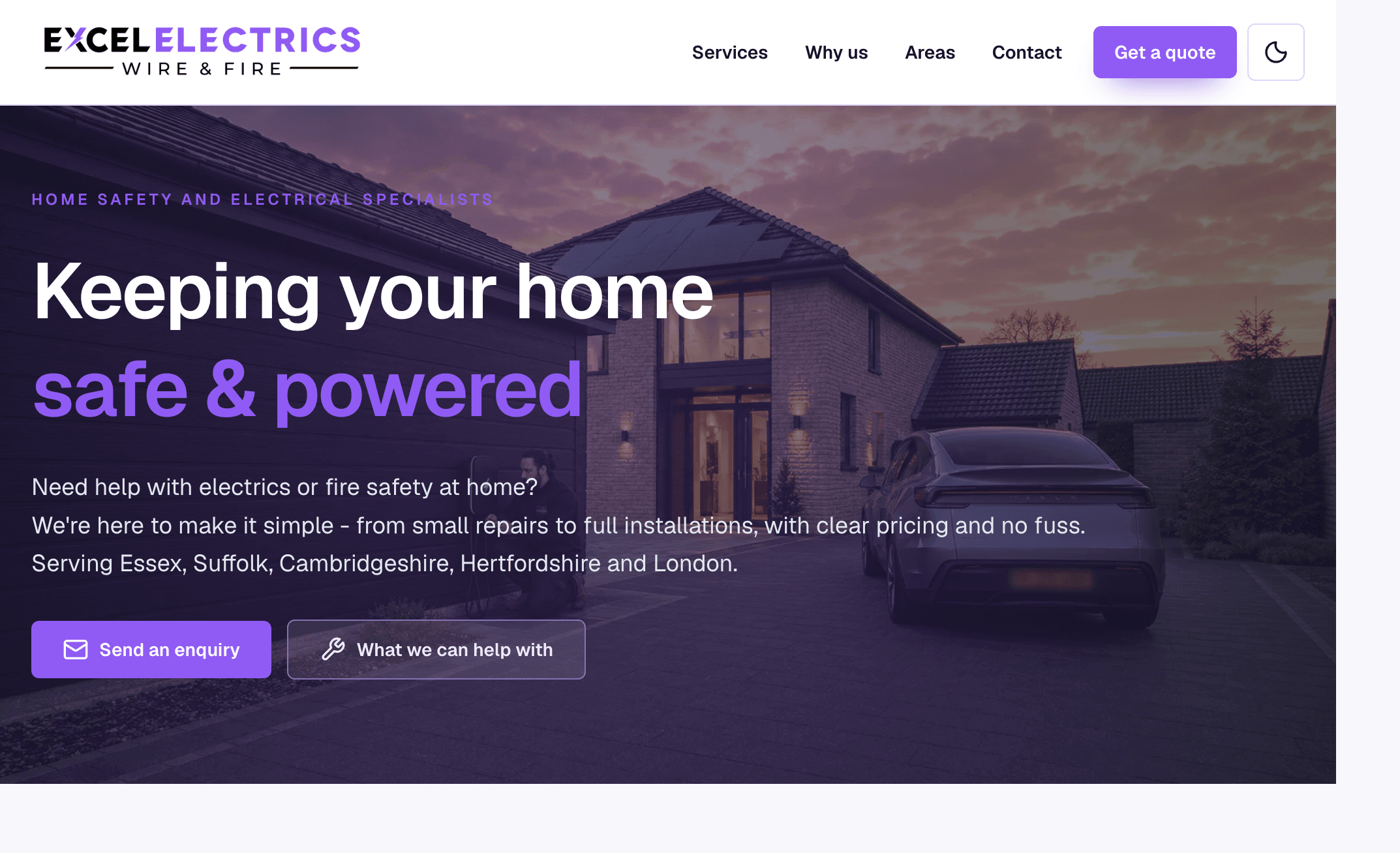 Excel Electrics homepage